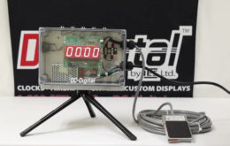 Desktop Production Timer, Production Flow Control, Manufacturing Countdown Timer, Hands Free Timer, Foot Switch Timer, Digital Production Timer, Custom Built to Order Timer