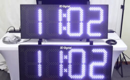 GPS Synchronized Clock, Outdoor Temperature Clock, Time Zone Clock Display, Atomic Time Clock, Temperature Display System, White LED Clock