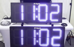 GPS Synchronized Clock, Outdoor Temperature Clock, Time Zone Clock Display, Atomic Time Clock, Temperature Display System, White LED Clock