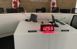 Wireless Meeting Timer, Council Speaking Timer, Double-Sided Timer Display, Municipal Timing Display, Government Meeting Timer, Council Chamber Clock