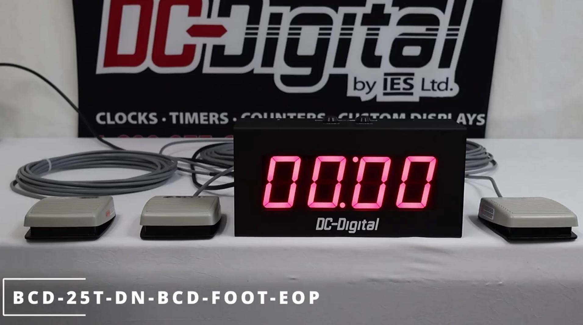 Hands-Free Timer, Packaging Line Timer, Programmable Countdown, Workstation Timing Control, Multi Foot Switch Control, Process Regulation Equipment, Custom Built to Order Timer