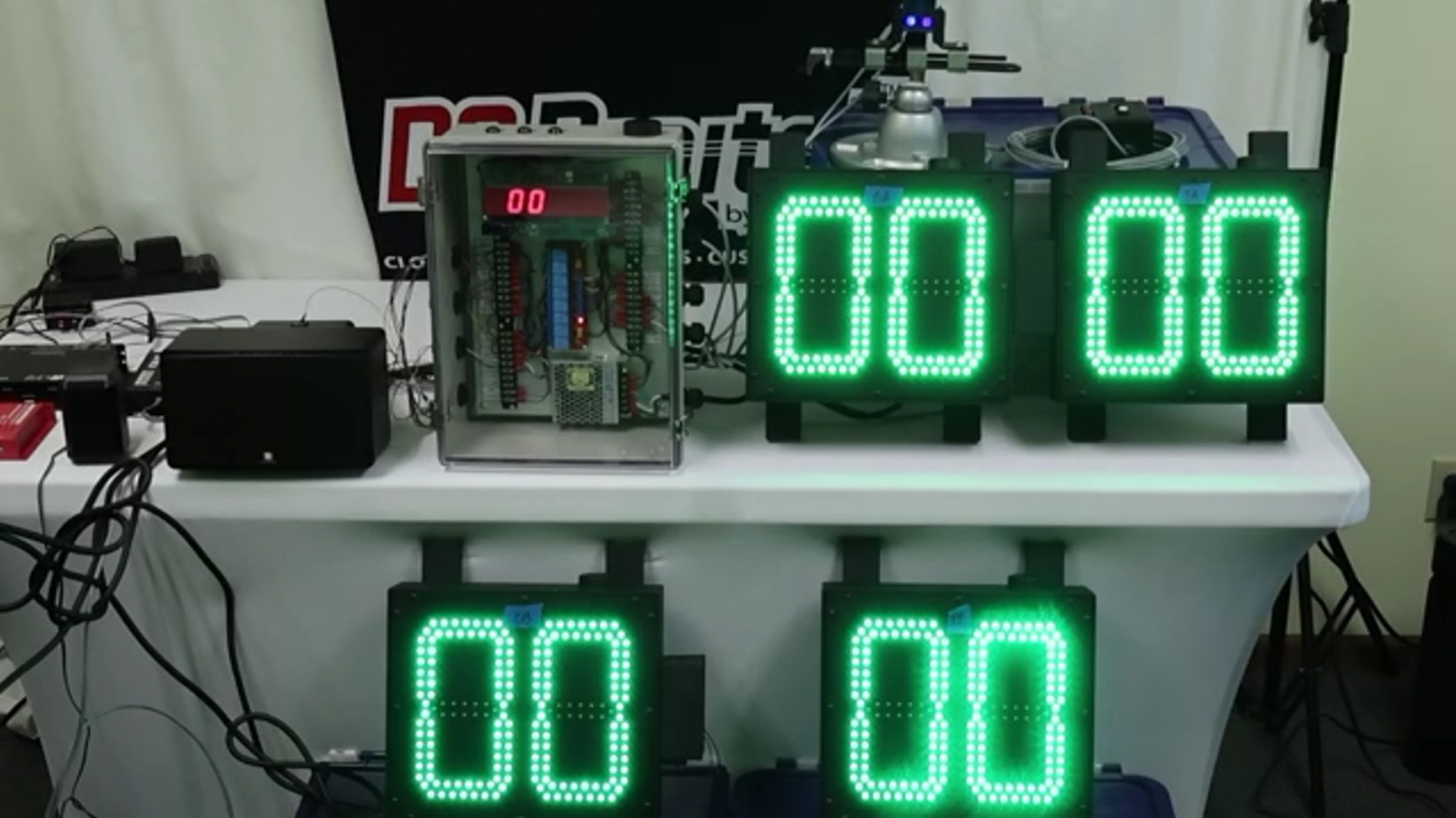 Basketball Game System, Interactive Game Timer, Sports Game Timer, Winner Sound Effects, Countdown Scoring System, Competitive Play Timer, Basketball Attraction Timer, Custom Built to Order Timer