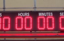 outdoor timer system, Outdoor Timer System, Large LED Countdown, Stainless Steel Hardware Timer, Rechargeable Timer System, Event Countdown Display, Programmable Countdown Display, Custom Built to Order Timer