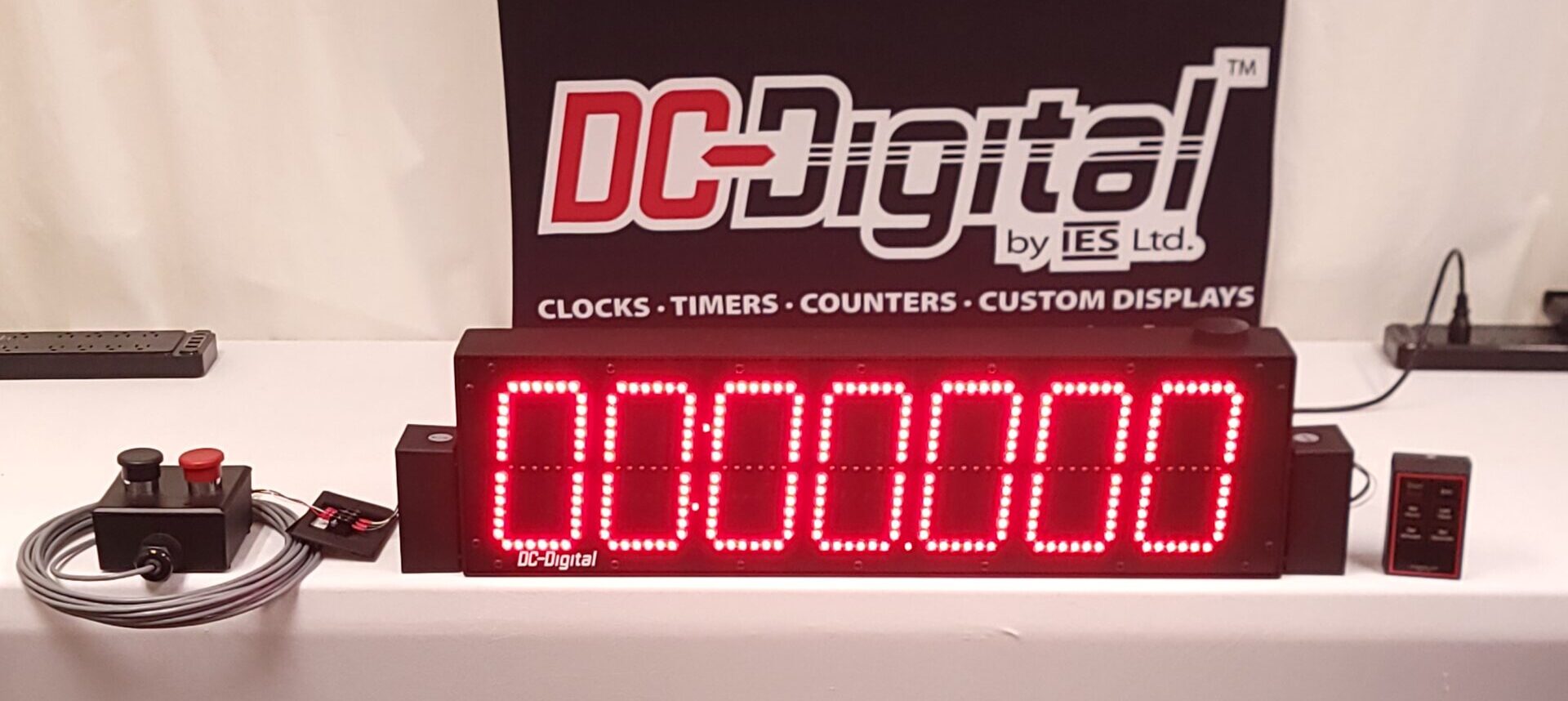 industrial timer, Remote Operated Timer, Weatherproof Timer, Thousandths Second Timer, Go-Kart Timer,7 Digit Timer, Long Range Wireless Timer, Digital Countdown Display, Custom Built to Order Timer