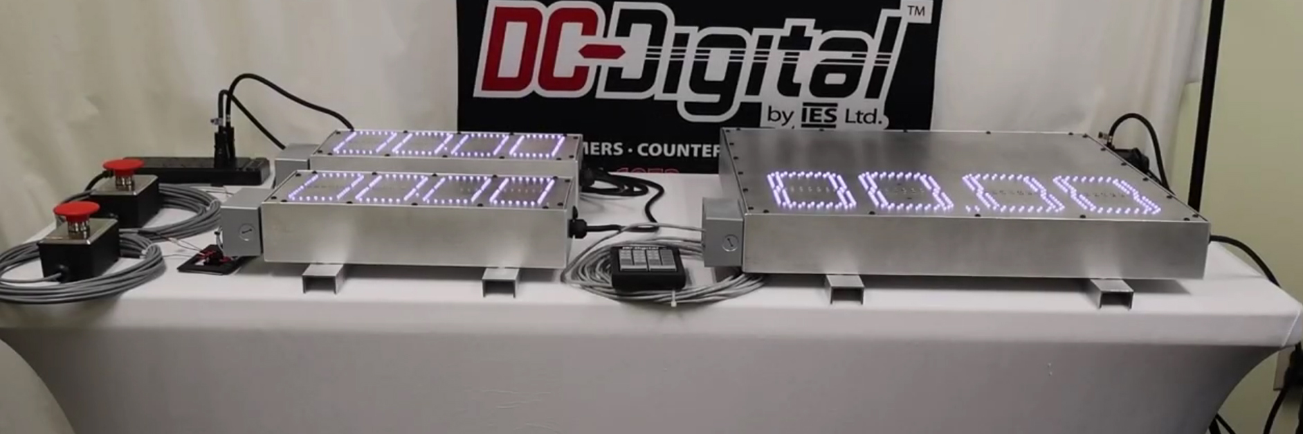 Recycling Competition Timer, Two Player Timer System, Outdoor Readable LED Timer, Dual Contestant Timer Display, Recycling Challenge Scoreboard, Custom Built to Order Timers