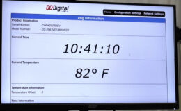 NTP Server Sync, Industrial Temperature Display, Time & Temperature, Industrial Clock System, Network Synchronized Clock, Web Enabled Display, Multi Server Synchronization