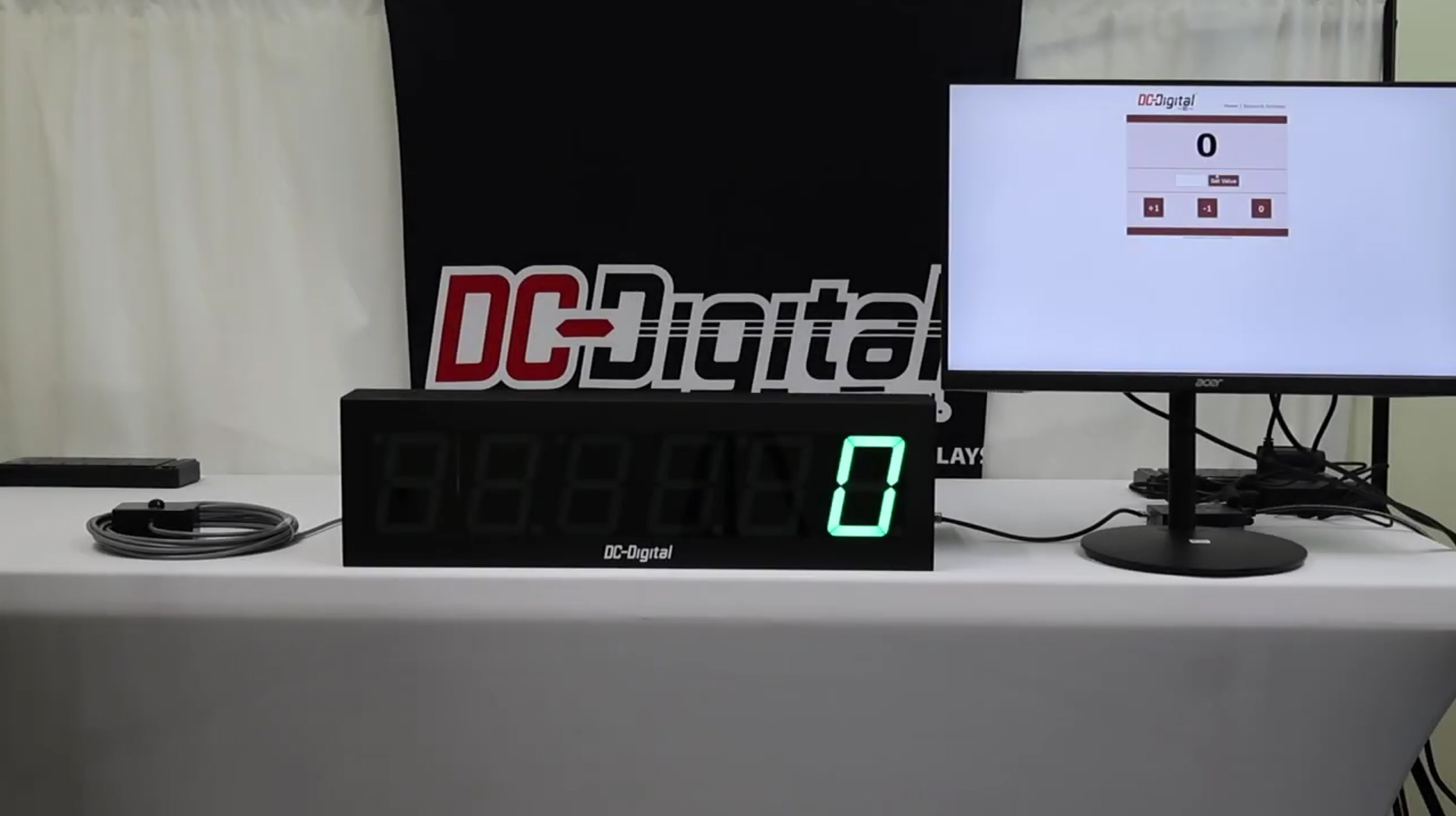 Project Tracking, Construction Counter, Milestone Display, POE Counter System, Browser Controlled Counter, Green LED Display, Web Page Counter Control, Plug & Play Counter, Custom Built to Order Display