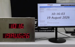 NTP Synchronized Clock,Digital Date Time Display,NTP Server Clock,Multiple NTP Servers,Password Protected Clock,Synchronized Date Display,Professional Digital Clock,Commercial Time Display,Custom Built to Order Clock
