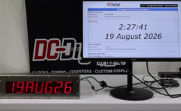 Bronze Date Display,Bronze Time Display,NTP Time Synchronization,Webpage Clock Control,Network Clock Configuration,Flush Enclosure Display,DHCP Network Clock,MDNS Network Clock,Custom Built to Order Network Clock
