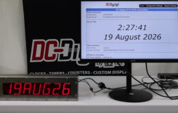 Bronze Date Display,Bronze Time Display,NTP Time Synchronization,Webpage Clock Control,Network Clock Configuration,Flush Enclosure Display,DHCP Network Clock,MDNS Network Clock,Custom Built to Order Network Clock