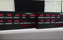 Six Zone Digital Clock,Digital Safety Clock,Safety Incident Clock,Industrial Safety Display,IP66 Digital Clock,Synchronized Safety Displays,Industrial LED Clock,NTP Time Synchronization,Security,Custom Built to Order Timezone Clocks