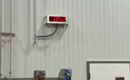 Network Synchronized Clock, Sanitary Digital Clock, FDA Timekeeping Clock, Large LED Clock, High Visibility Clock, Production Facility Clock, Manufacturing Time Display, PoE NTP Clock