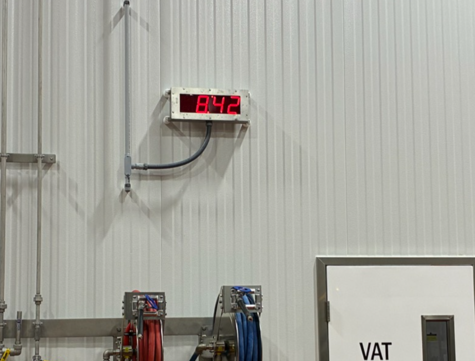 Network Synchronized Clock, Sanitary Digital Clock, FDA Timekeeping Clock, Large LED Clock, High Visibility Clock, Production Facility Clock, Manufacturing Time Display, PoE NTP Clock